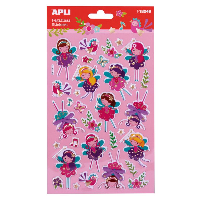 APLI Samolepky - Víly, metalické