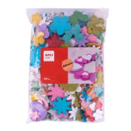 Obrázek produktu: APLI Velká sada tvarová pěnovka - samolepicí, mix tvarů a barev - 450 ks