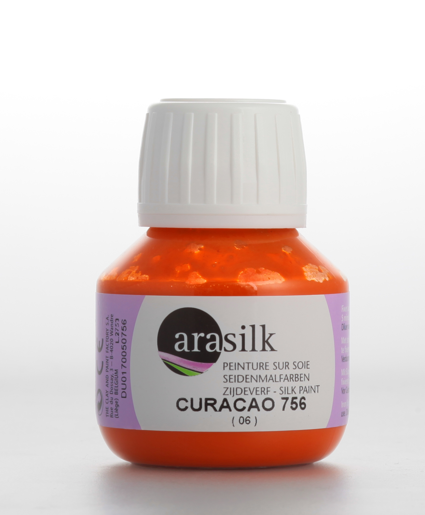 ARASILK Barva na hedvábí, 50 ml - oranžová curacao