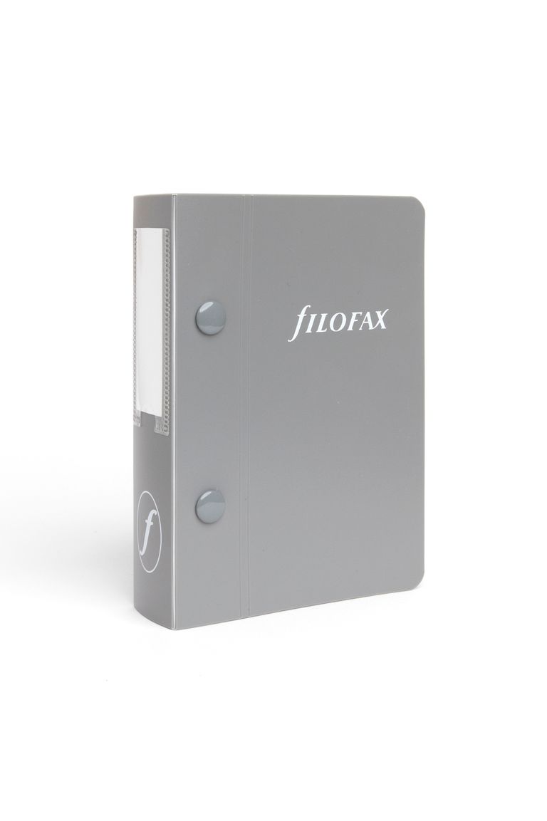 Archivační pořadač pro kapesní diáře Filofax, šedý
