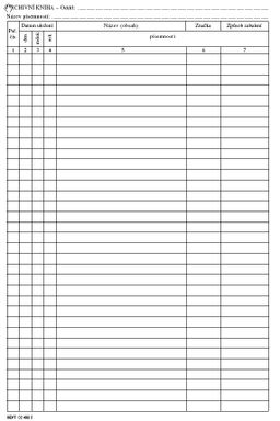 Obrázek produktu: Archivní kniha