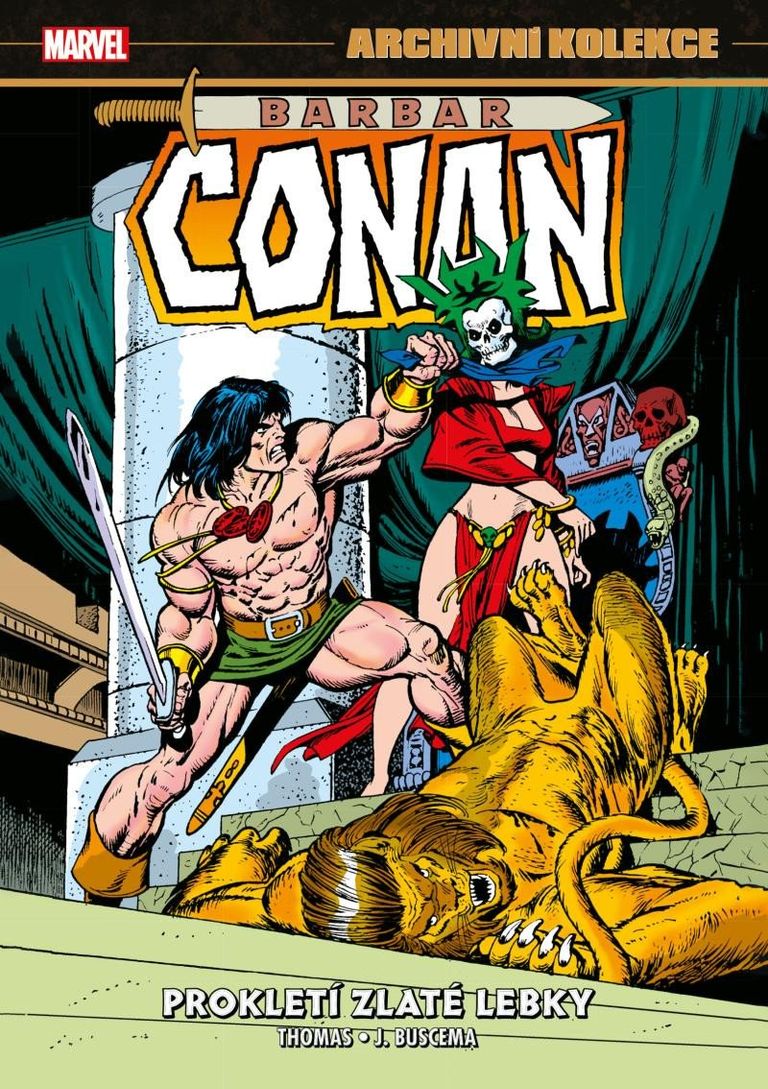 Archivní kolekce Barbar Conan 3: Prokletí zlaté lebky - Roy Thomas