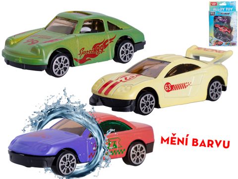 Obrázek produktu: Auto 7 cm kov volný chod měnící barvu, mix druhů