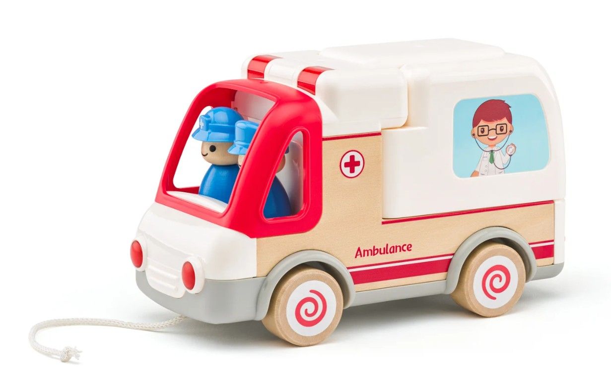 Auto ambulance se zvuky a světlem