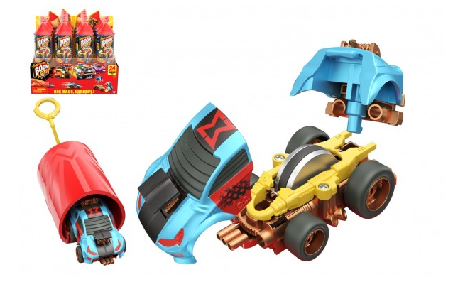 Auto Boom City Racers v plastové tubě, mix druhů
