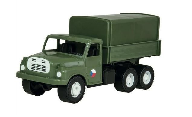 Auto nákladní Tatra 148 khaki vojenská, plastová 30cm