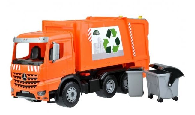 Auto popelář plast 53cm Mercedes Arocs, v krabici 54x 26x 20 cm