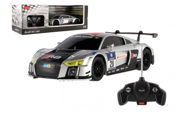 Rastar Auto RC Audi R8 plast 28cm stříbrné