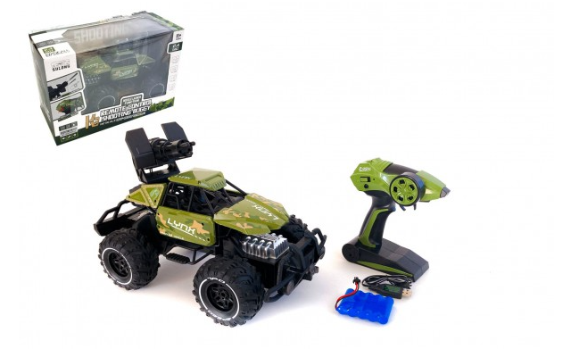 Auto RC vojenské 35 cm na baterie 2,4 GHz
