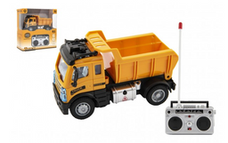 Obrázek produktu: Auto RC nákladní sklápěčka 12 cm 27 MHz na dálk.ovl. na baterie a světlem