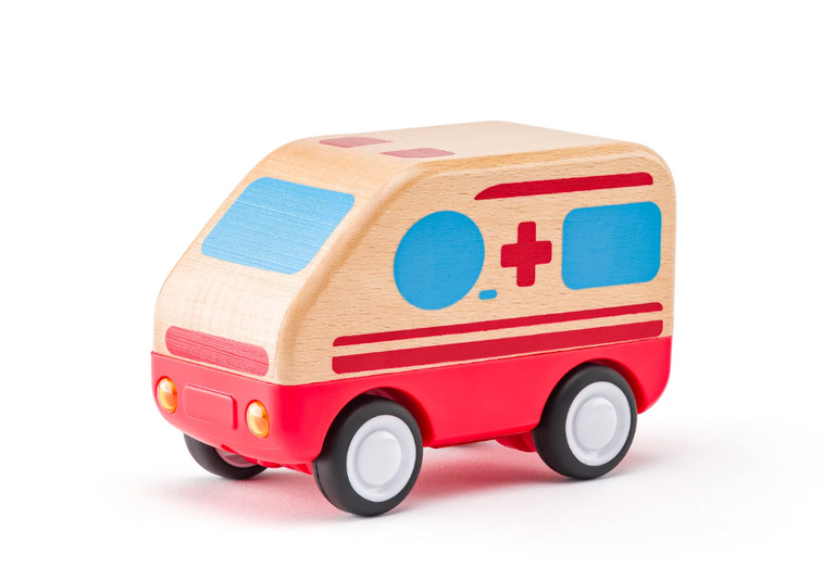 Woody Auto sanitka so zvukmi a svetlom zotrvačník