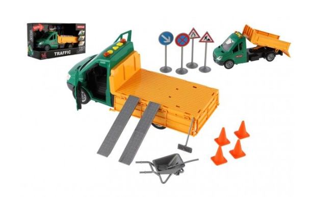 Bruder 2572 MB unimog pro zimní práce s radlicí