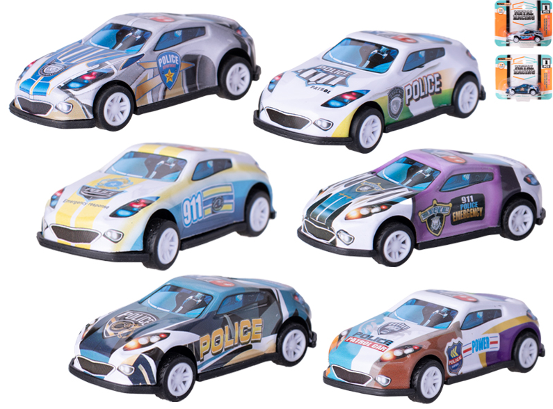 Auto sportovní 6,5 cm kov zpětný chod, mix druhů