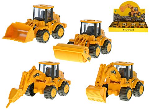 Obrázek produktu: Auto stavební 13 cm na setrvačník, mix druhů
