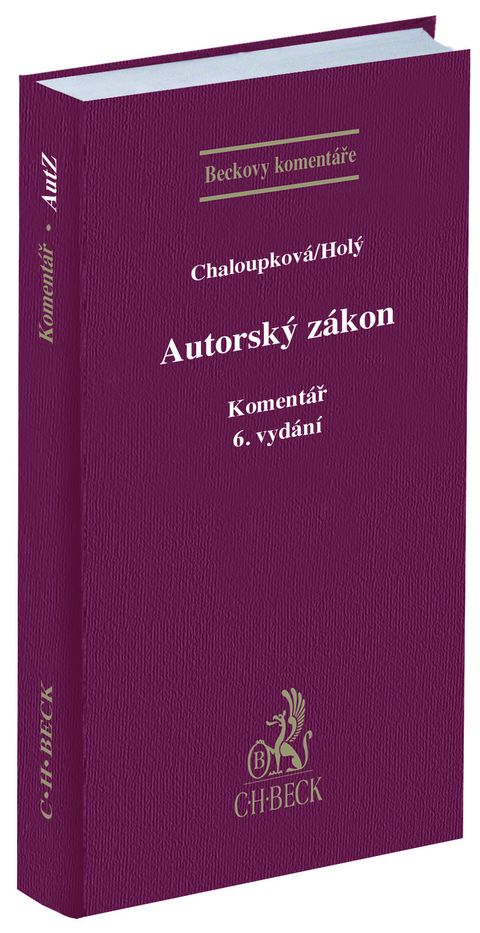 Obrázek produktu: Autorský zákon. Komentář. 6. vydání