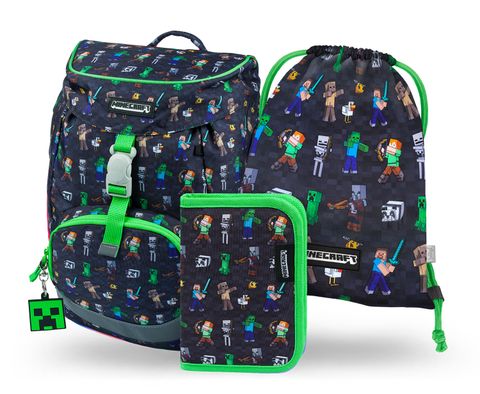 Obrázek produktu: BAAGL 3 SET Airy Minecraft: batoh, penál, sáček