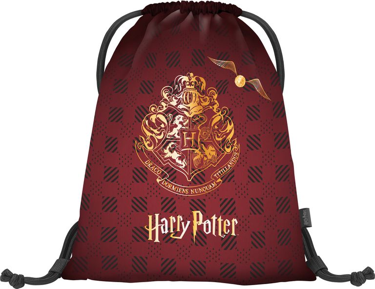 Baagl sáček na obuv Harry Potter Bradavice vínový