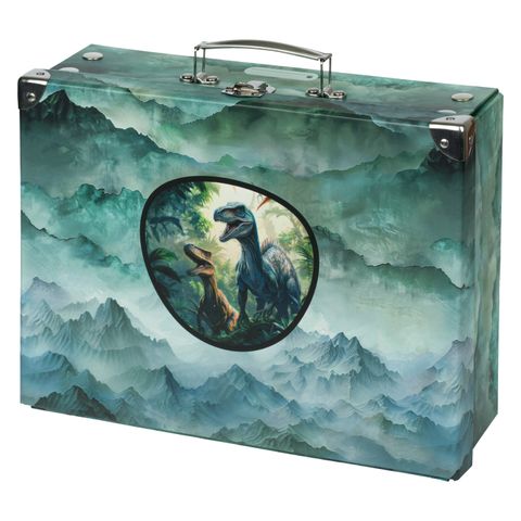 Obrázek produktu: BAAGL Skládací školní kufřík Dino s kováním