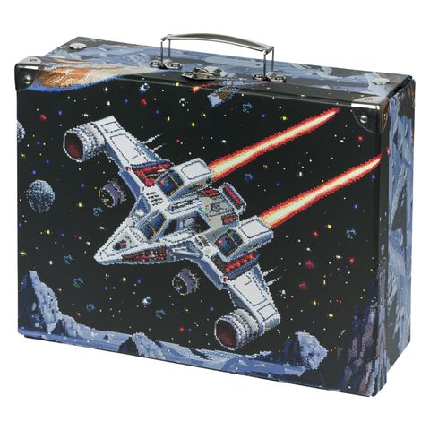 Obrázek produktu: BAAGL Skládací školní kufřík Pixel Space s kováním