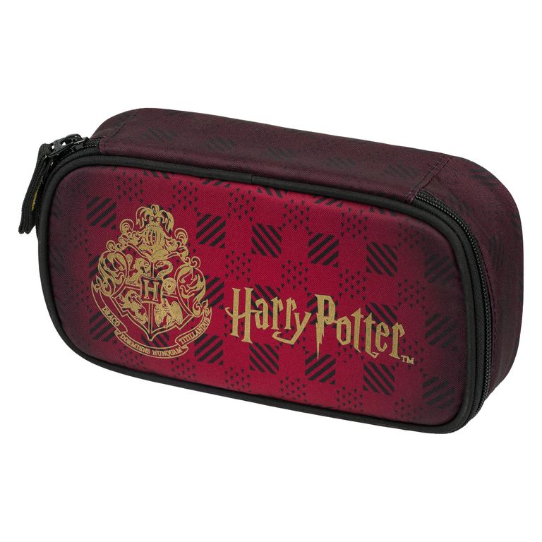 Levně BAAGL Školní penál etue Harry Potter Bradavice vínový GRS
