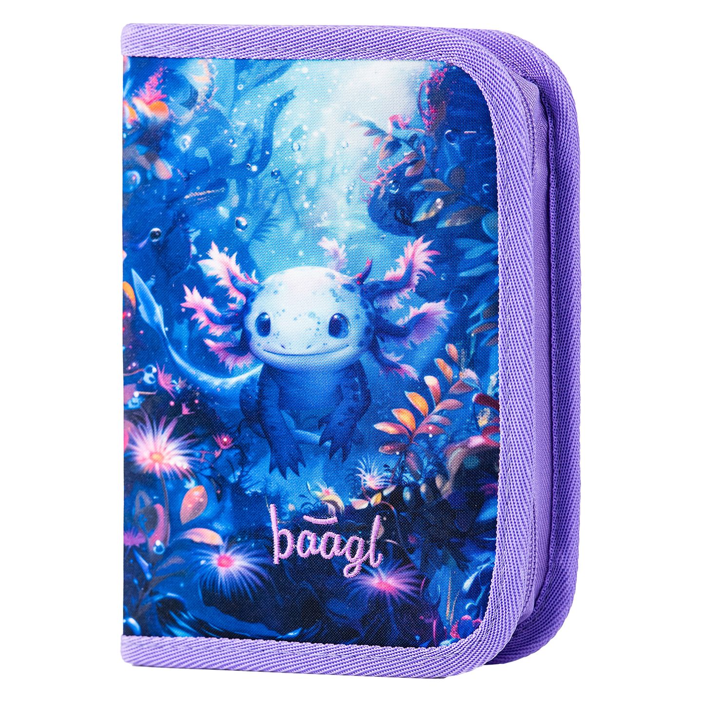 BAAGL Školní penál jednopatrový Axolotl