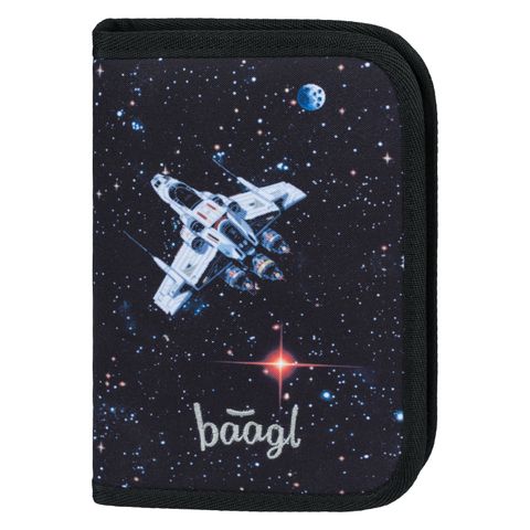 Obrázek produktu: BAAGL Školní penál jednopatrový Pixel Space GRS