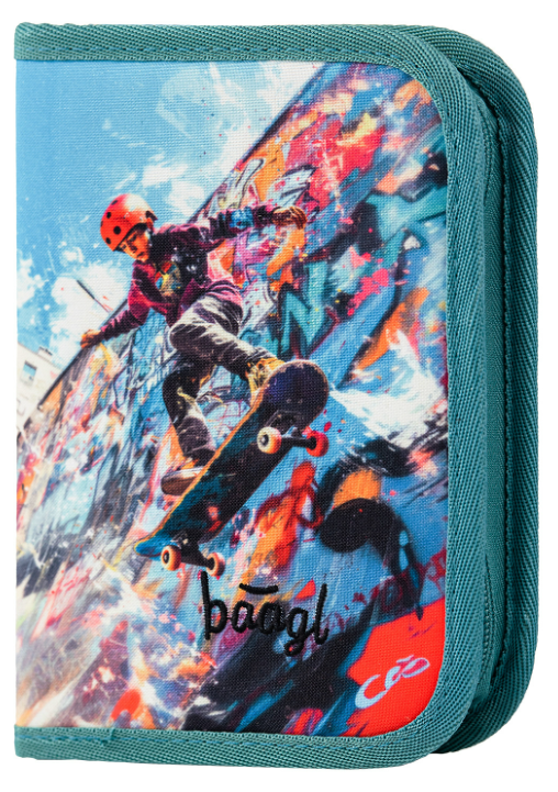 BAAGL Školní penál jednopatrový Skatepark