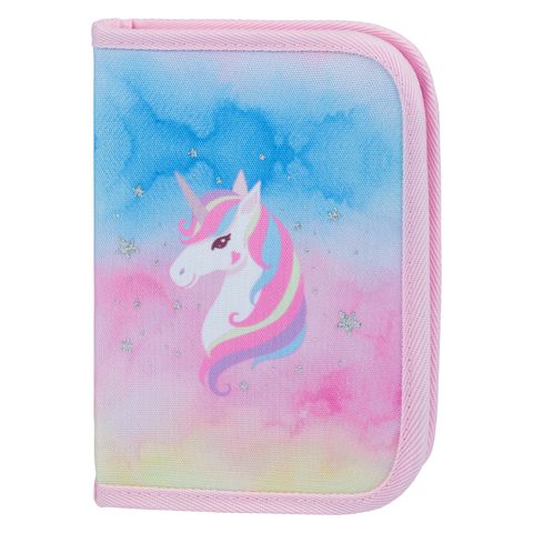 Obrázek produktu: BAAGL Školní penál klasik dvě chlopně Rainbow Unicorn