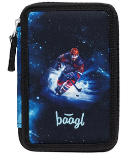 Obrázek produktu: BAAGL Školní penál třípatrový Hokej