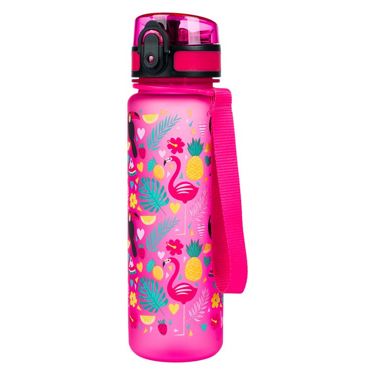 Baagl Tritanová láhev na pití Plameňáci 500 ml