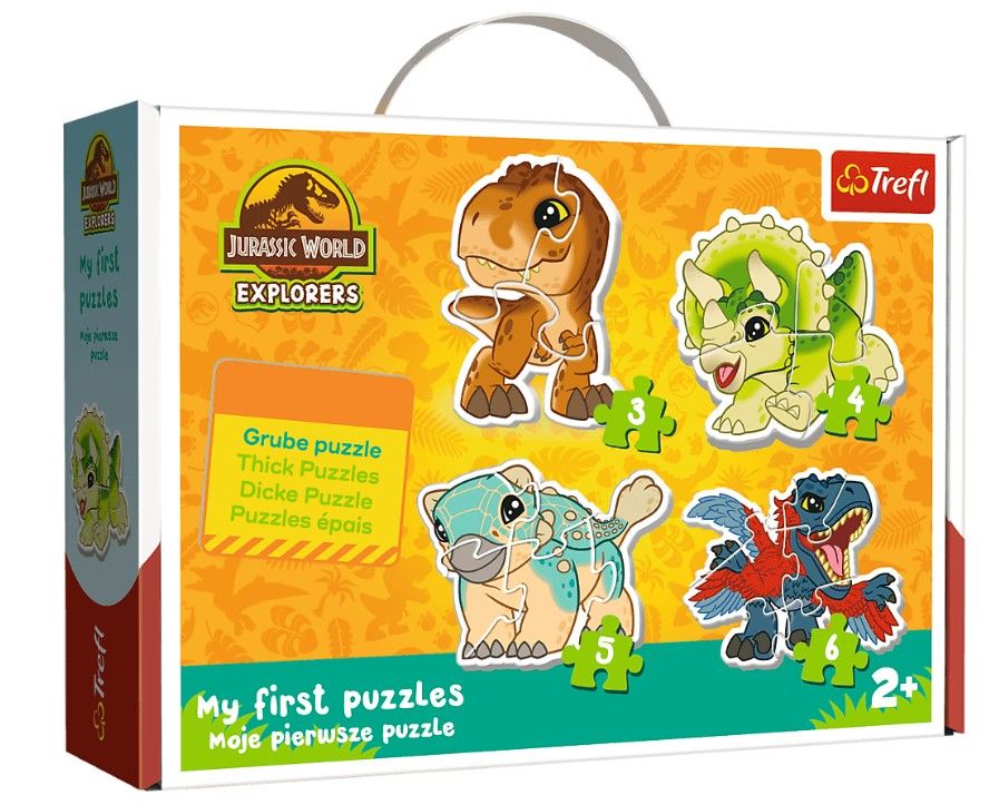 Baby puzzle Jurský park 4 v 1 (3,4,5,6 dílků)