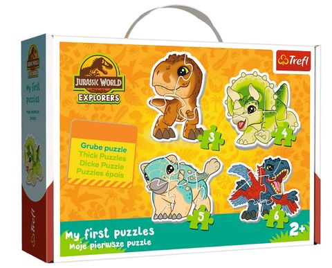Obrázek produktu: Baby puzzle Jurský park 4 v 1 (3,4,5,6 dílků)