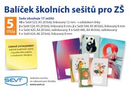 Obrázek produktu: Balíček školních sešitů pro 5. třídu ZŠ