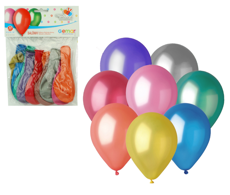 Anděl Přerov Balónky metalické 26 cm v mix barev