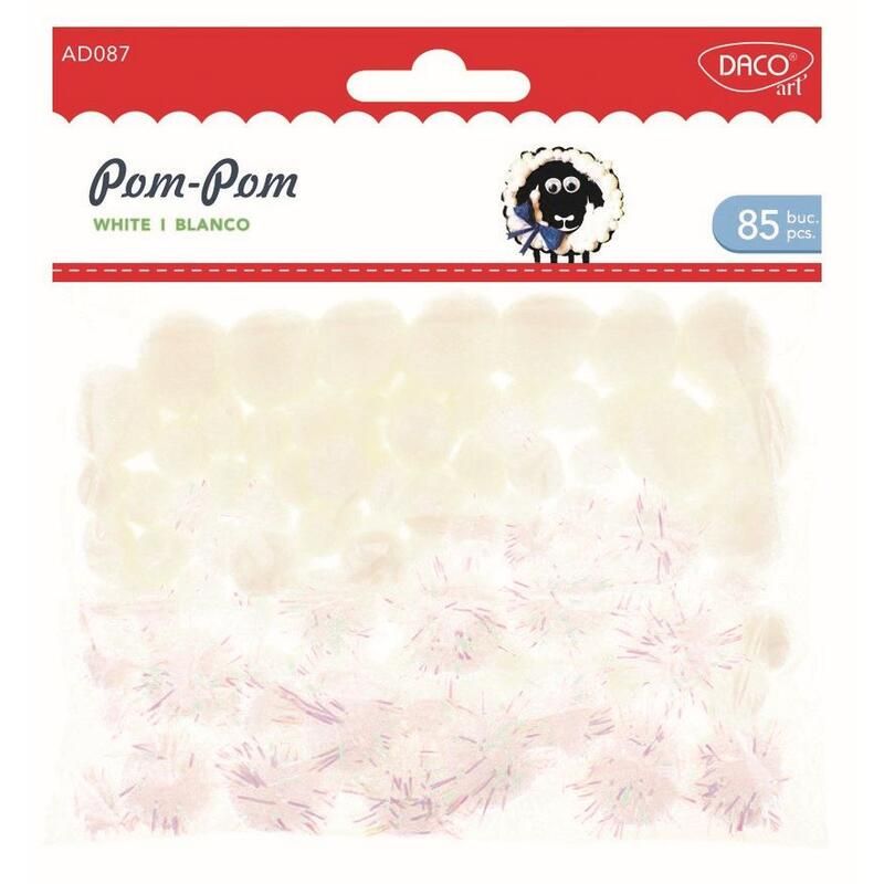 Bambulky bílé - 85 ks