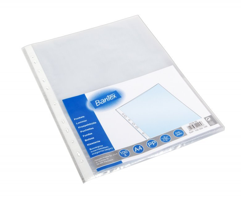Bantex Zakládací obal A4 "U" matný 45 mic - 100 ks
