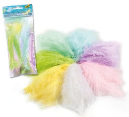 Obrázek produktu: Barevná peříčka flaušová - pastelové barvy 10 g