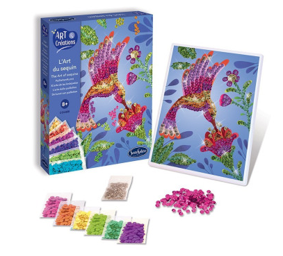 Barevné flitry - Kolibřík Montessori