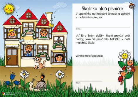 Barevné kamínky - Diplom pro malé hudebníky