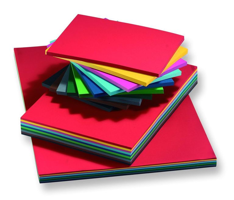 Barevné papíry Folia A4 130 g, 100 archů, 10 barev