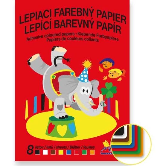 Papír barevný mix složka 8l lepící NOTES Bohemia s.r.o.