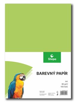 Obrázek produktu: Barevný papír A4 80 g - 100 ks - zelený