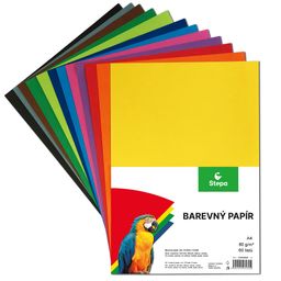 Obrázek produktu: Barevný papír A4 80 g - 60 ks - 12 barev