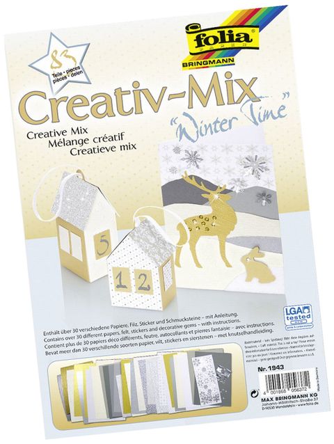 Obrázek produktu: Barevný papír - kreativní mix - ZIMA
