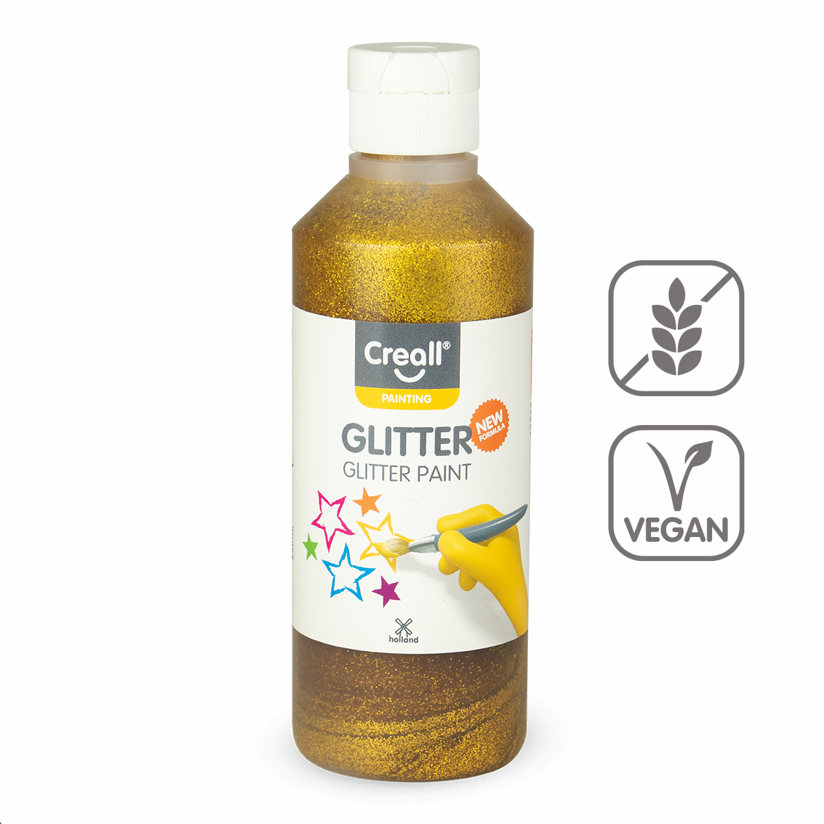 Barva Creall Glitter, 250 ml, zlatá