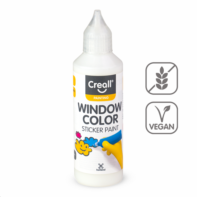 Barva na sklo Creall Window color, 80 ml, bílá