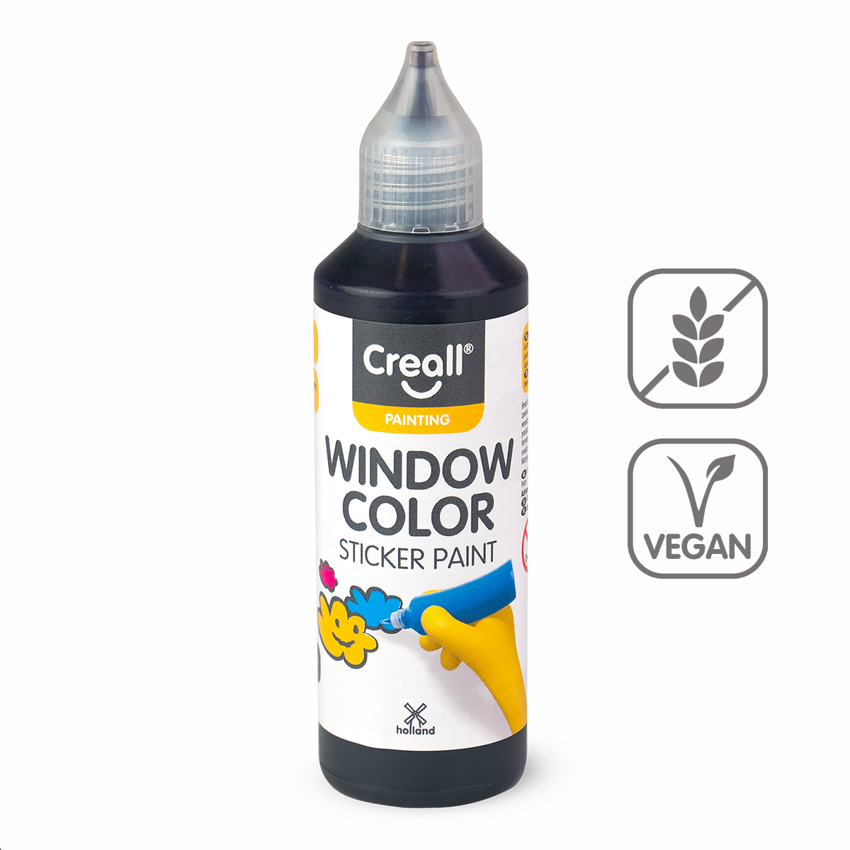 Barva na sklo Creall Window color, 80 ml, černá