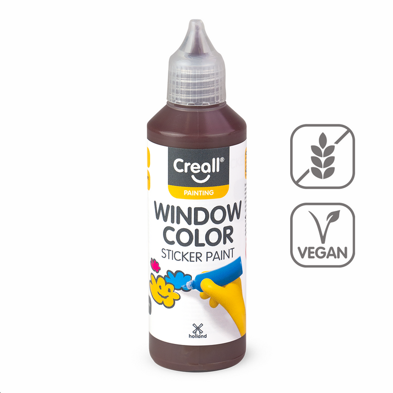 Barva na sklo Creall Window color, 80 ml, hnědá