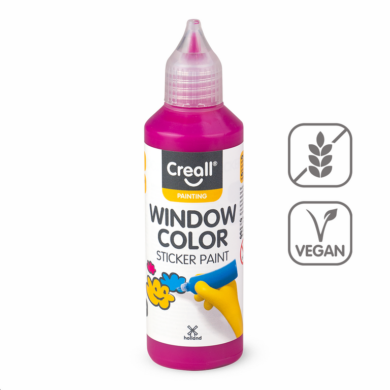 Barva na sklo Creall Window color, 80 ml, růžová