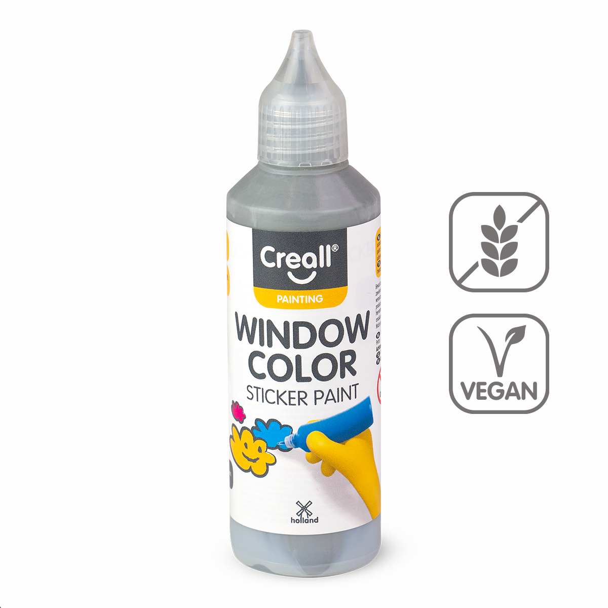 Barva na sklo Creall Window color, 80 ml, šedá
